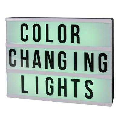 DIY Color Changing Lightbox Novelty LED Table Lamp Black - Room Essentials&#8482;