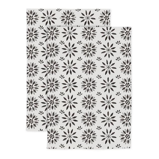 2pk Cotton Designer Our Nest Kitchen Towels - MU Kitchen