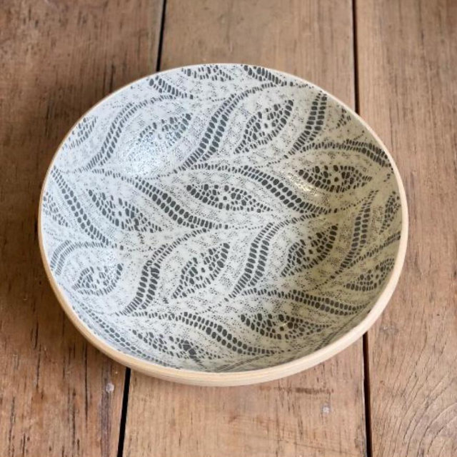 Terrafirma Ceramics Paisley Charcoal 8”