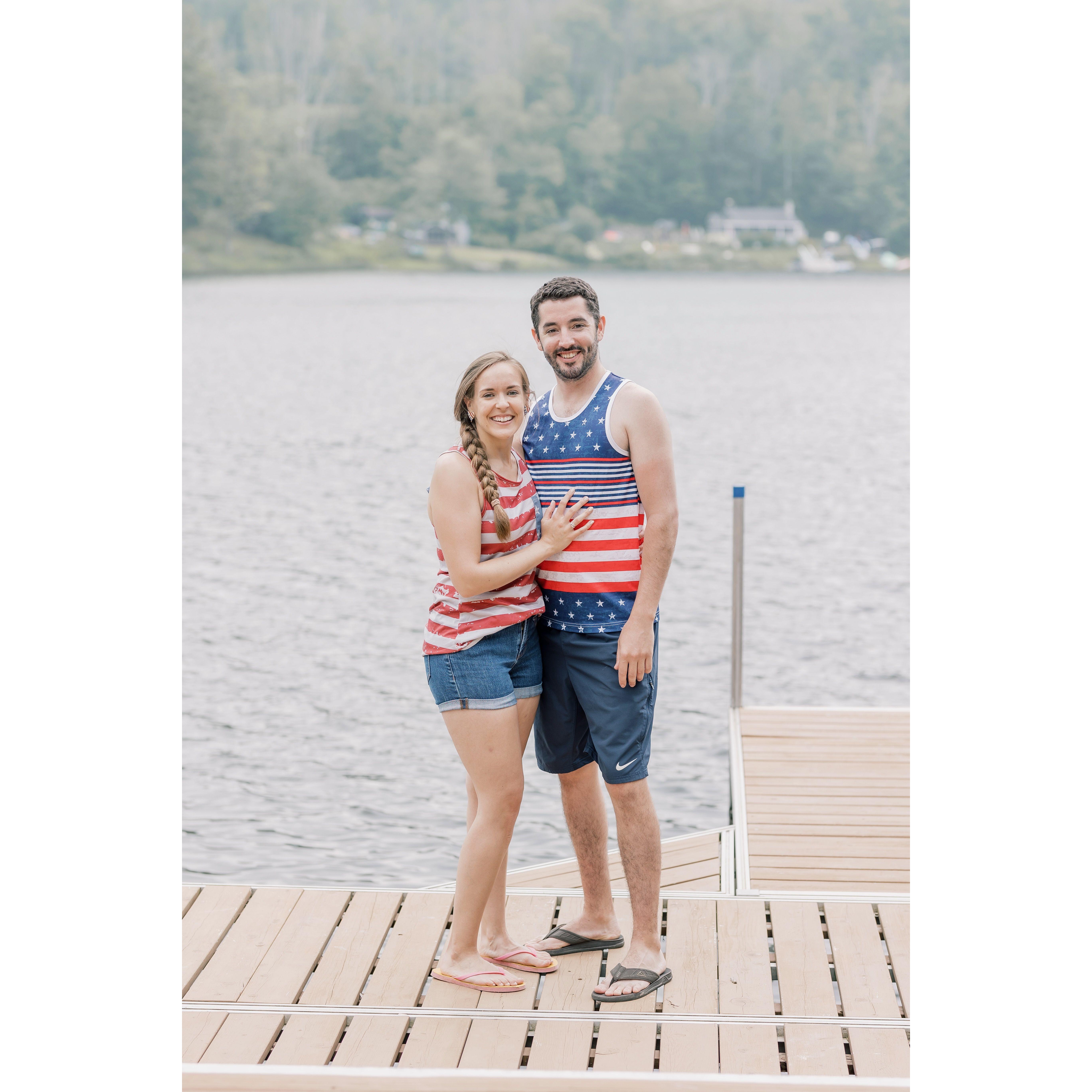 Just hours before Billy popped the question at their favorite place on their favorite weekend of the year