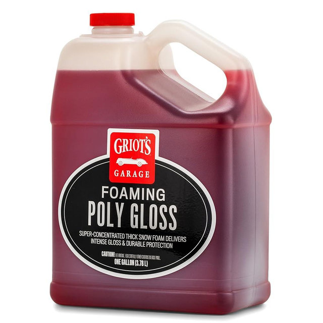 Griot's Garage Foaming Poly Gloss for Car Cleaning and Detailing, Spray Wash & Wax, Compatible with the BOSS Foam Cannon Auto-Mix System, One Gallon