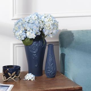Sprig & Vine Carved Tall Vase