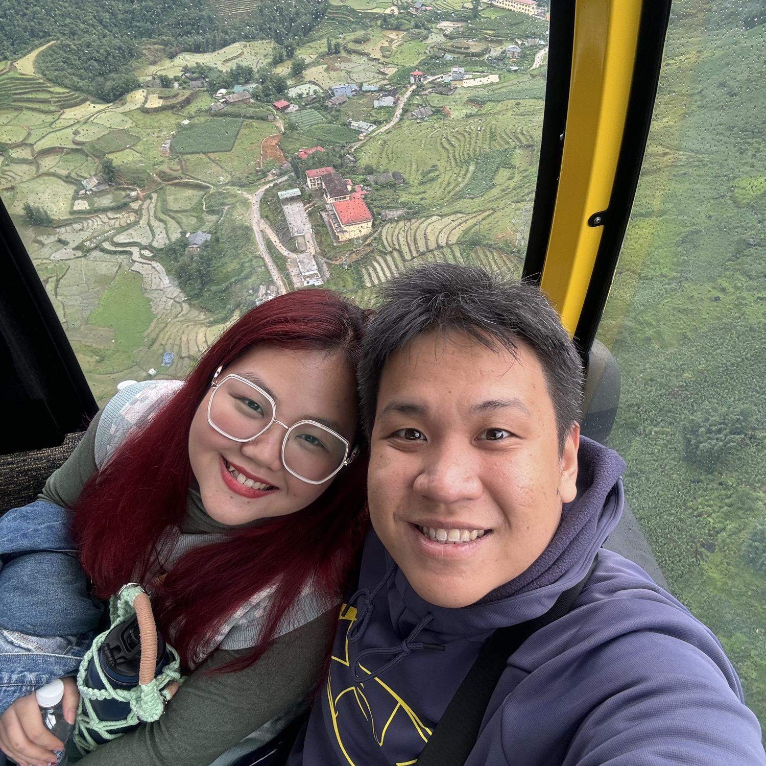 Cable car ride in Fansipan (Sapa, Vietnam)