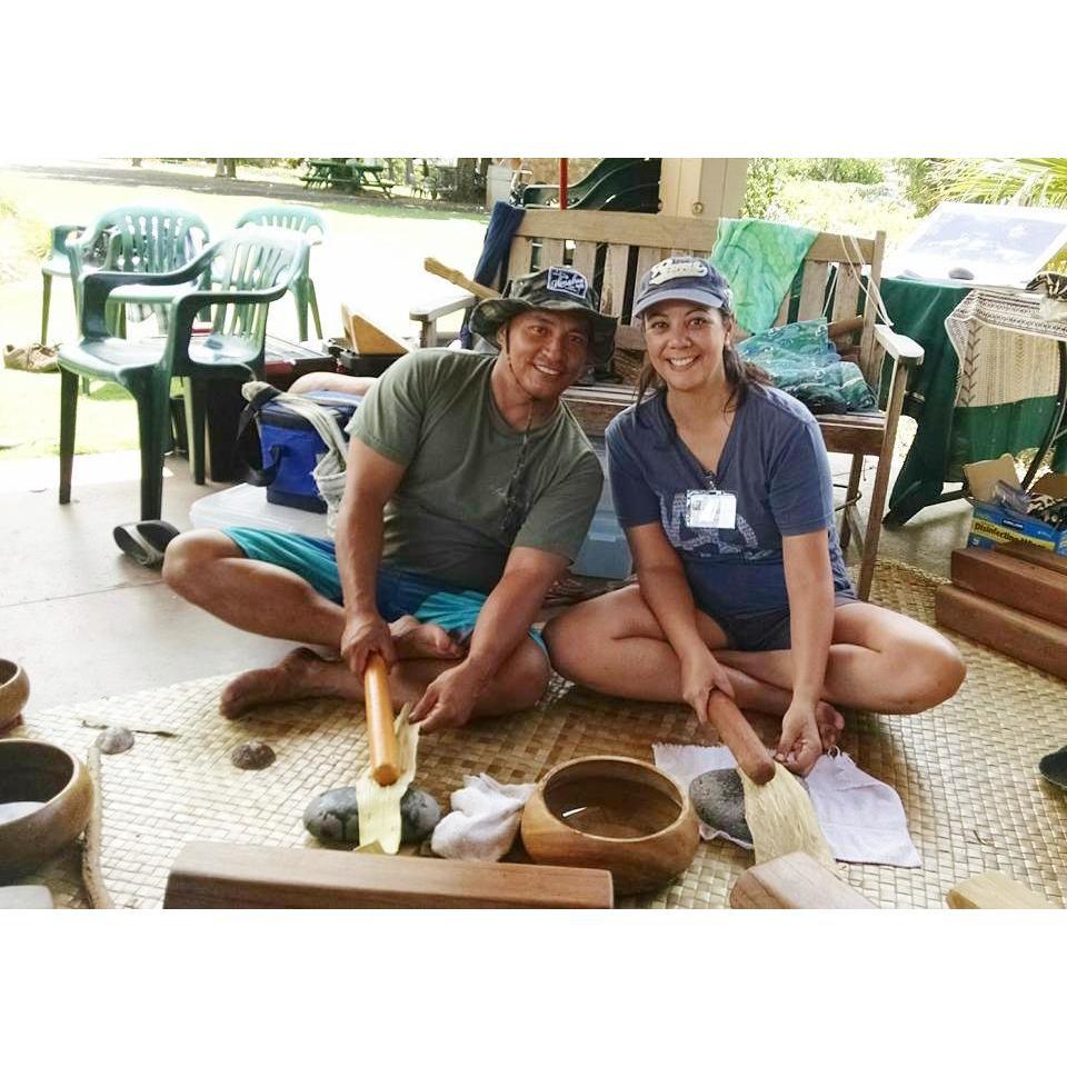 Kapa workshop at the Maui Nui Botanical Gardens 2016