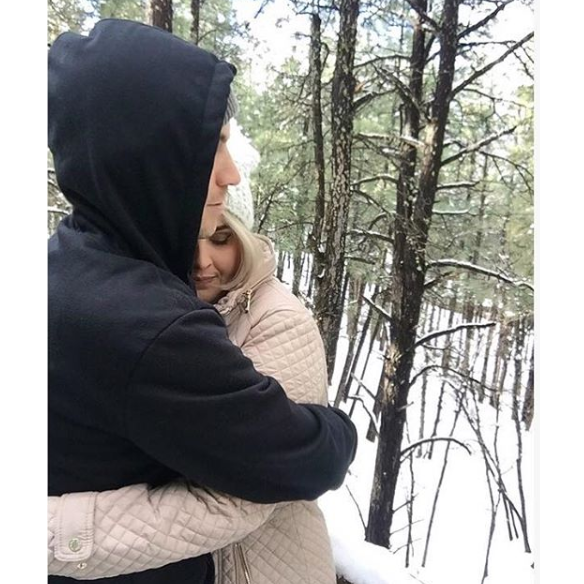 Celebrating Jared's 30th birthday at a cabin in Flagstaff - December 2018
