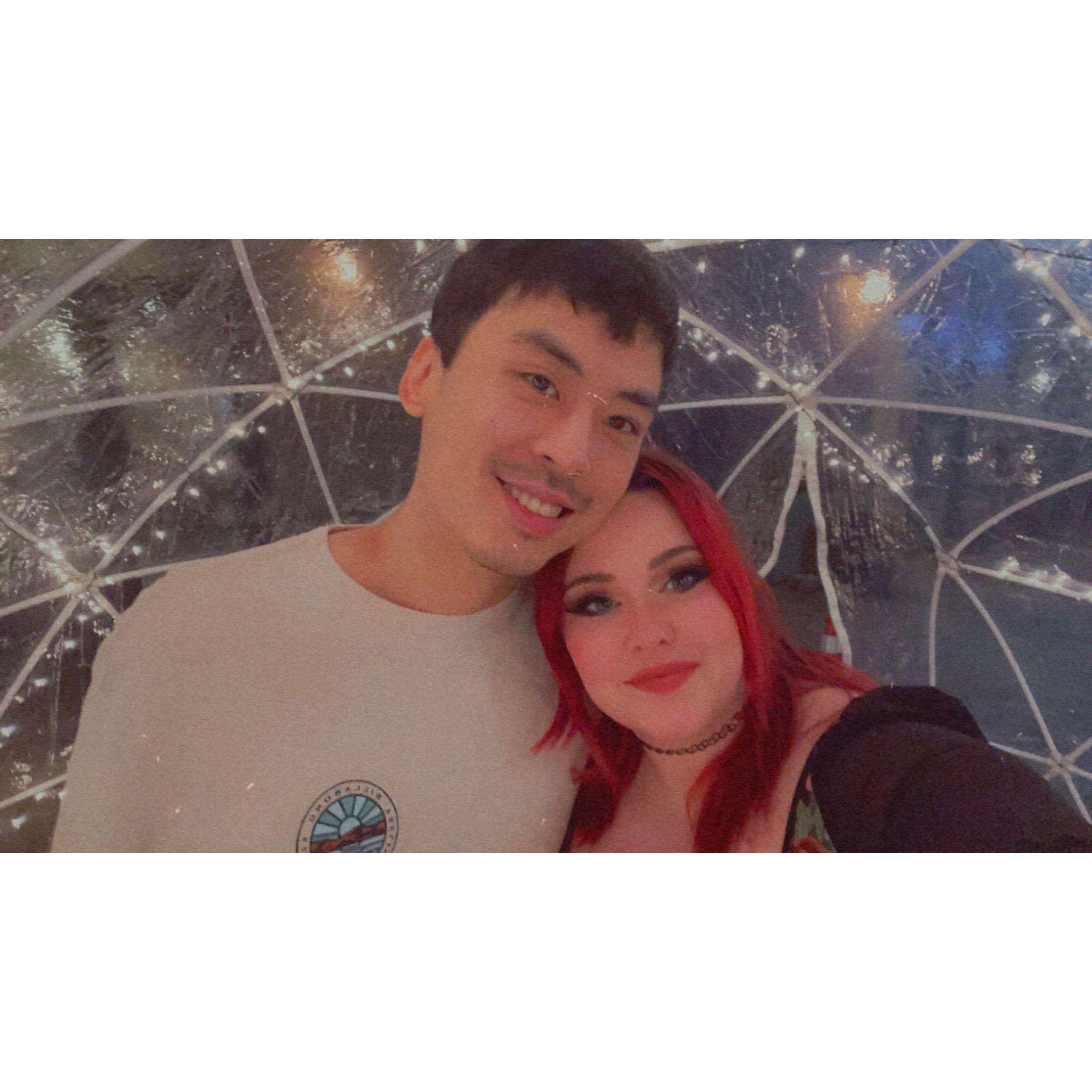 Our first Valentine's Day together.
