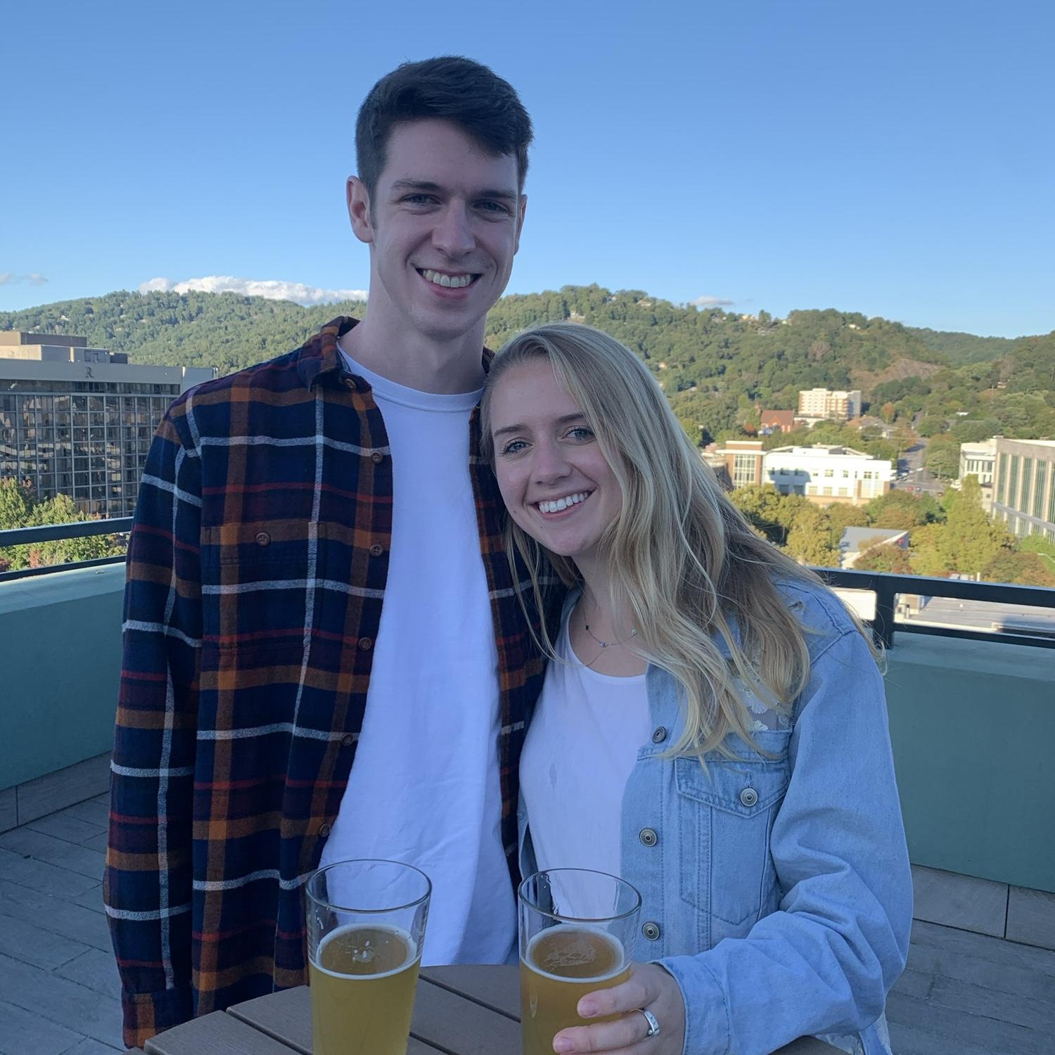 One of our first trips to Asheville, NC to visit bridesmaid, Natalie.