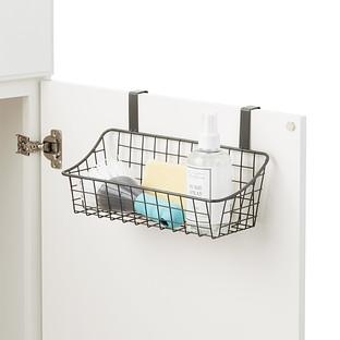 Small Grey Over the Cabinet Grid Basket