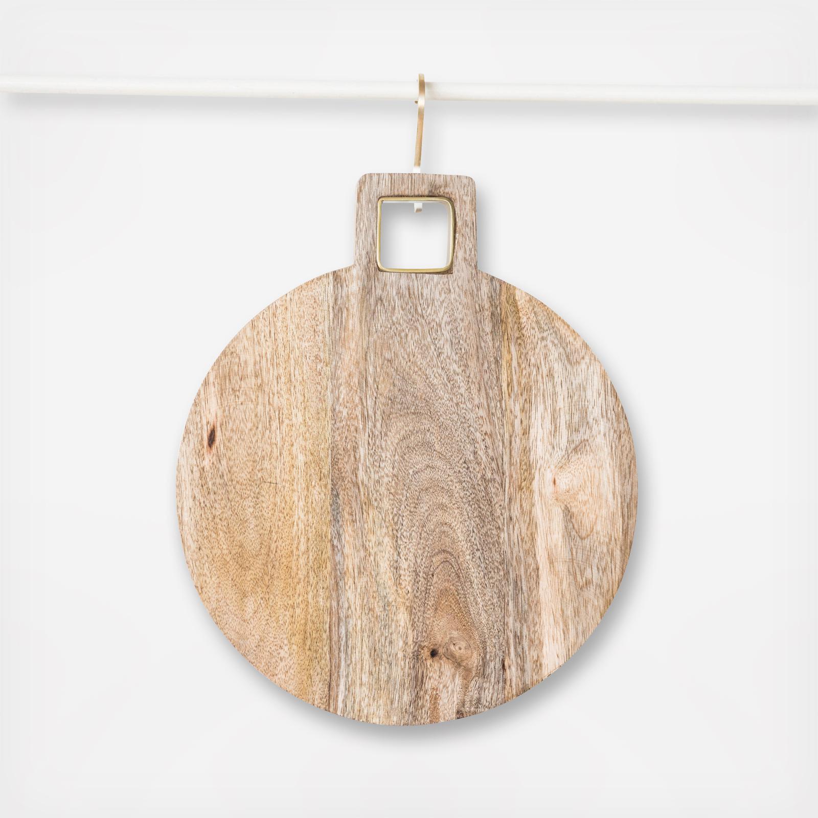 wood cutting board with handle