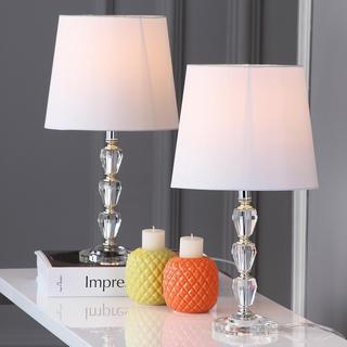 Dylan Tiered Crystal Orb Lamp, Set of 2