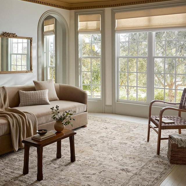 Loloi Magnolia Home by Joanna Gaines Pace Collection PAC-01 Natural/Stone 5'-3" x 7'-6" Area Rug
