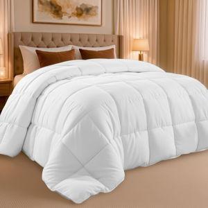 Utopia Bedding King Comforter Duvet Insert, Quilted White Comforter with Corner Tabs, Box Stitched Down Alternative Comforters King Size 90 x 102 inches