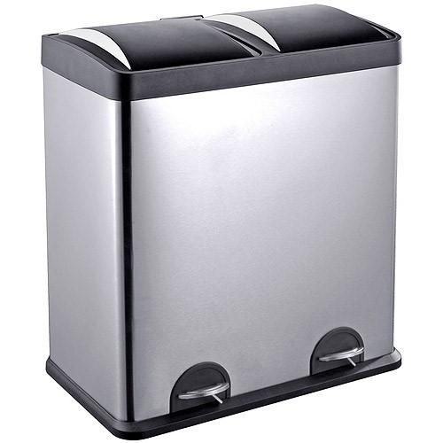 Step N' Sort 16-Gallon 2-Compartment Trash and Recycling Bin - Available in Multiple Colors. by Step N' Sort