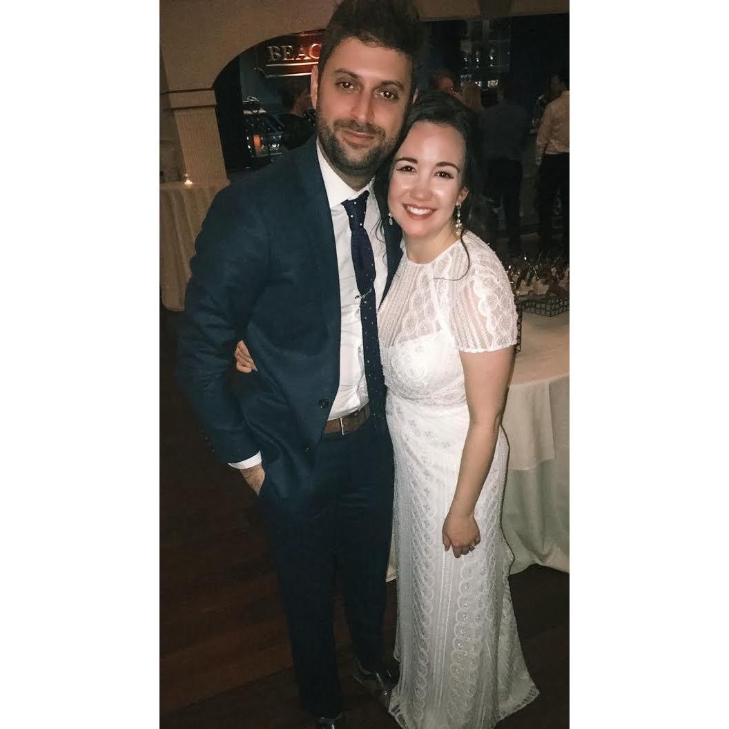 March, 2018: with best friend and bridesmaid, Molly