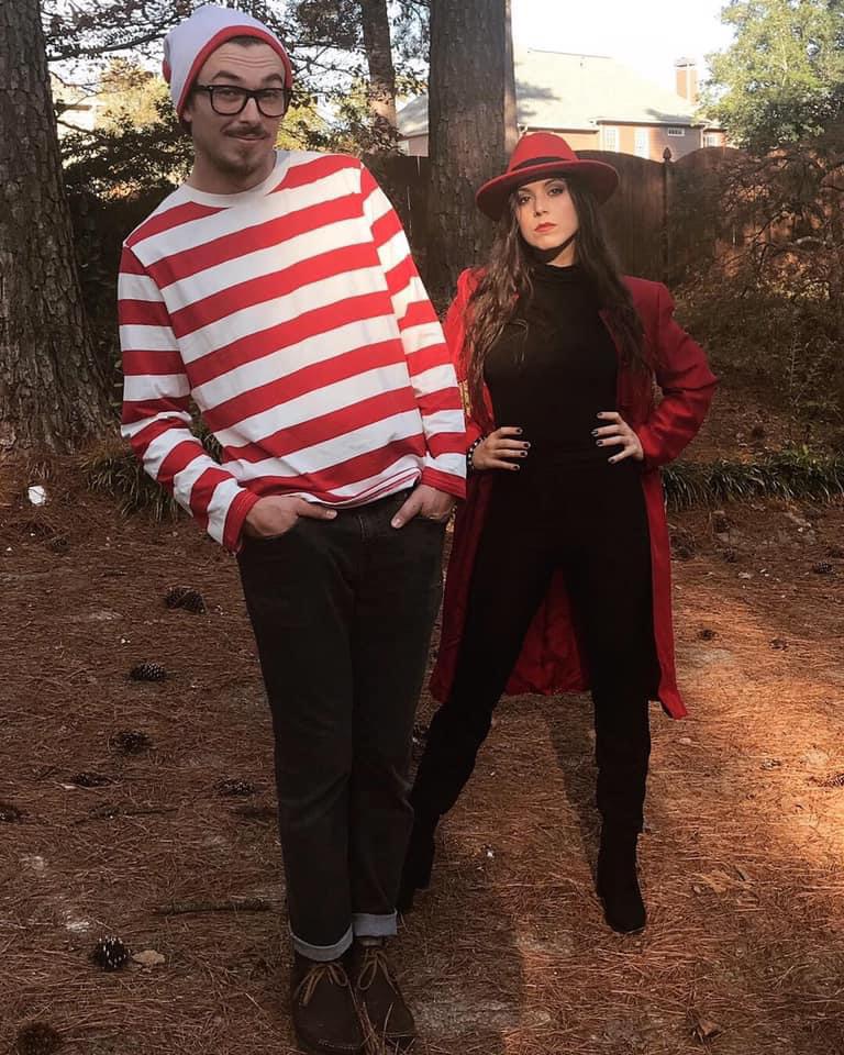 Our Where’s Waldo and Carmen San Diego Halloween costume 2018.