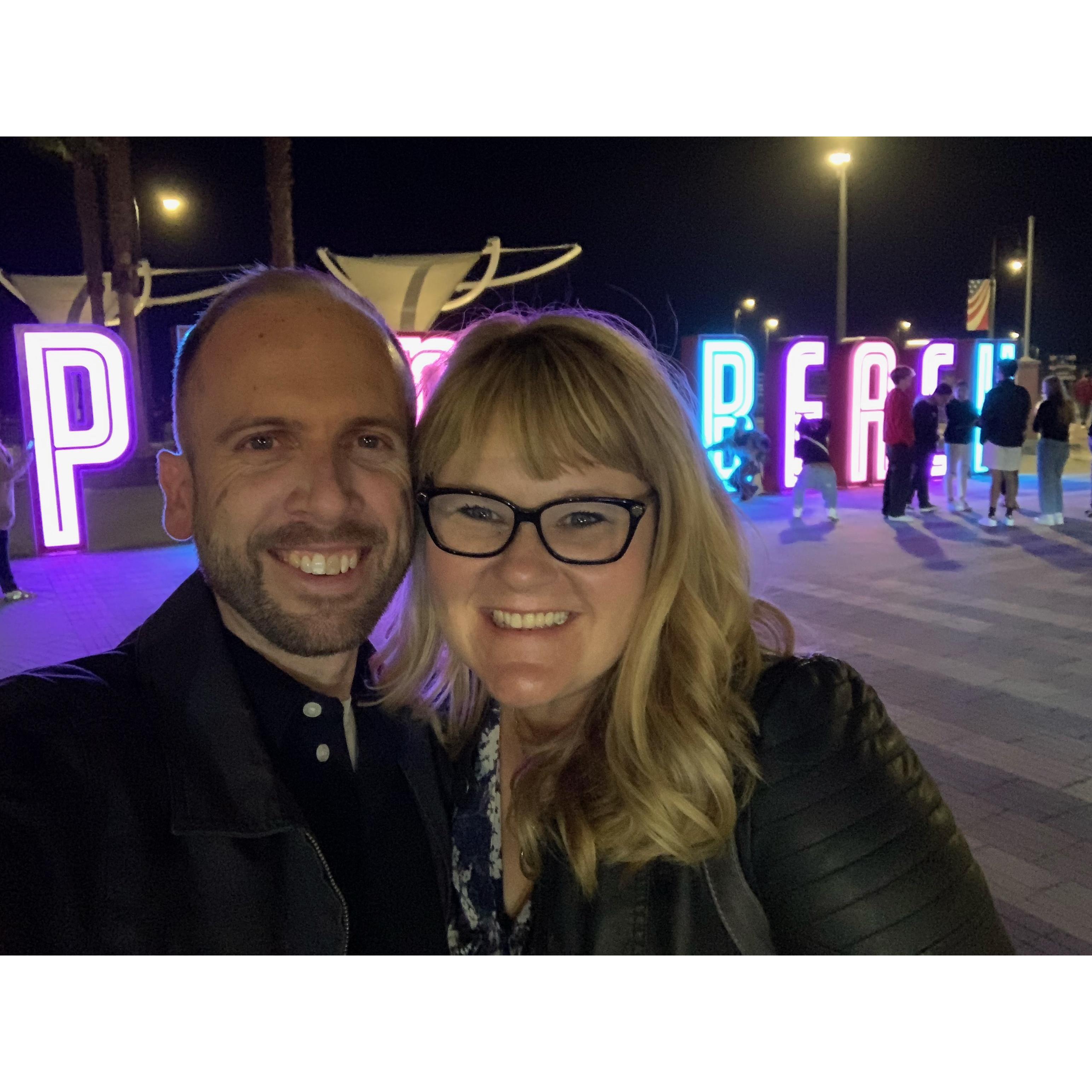 This is a picture from our first official date! He planned the whole thing, and it was perfect from start to finish! Tanya knew after that night that he was "the one"!