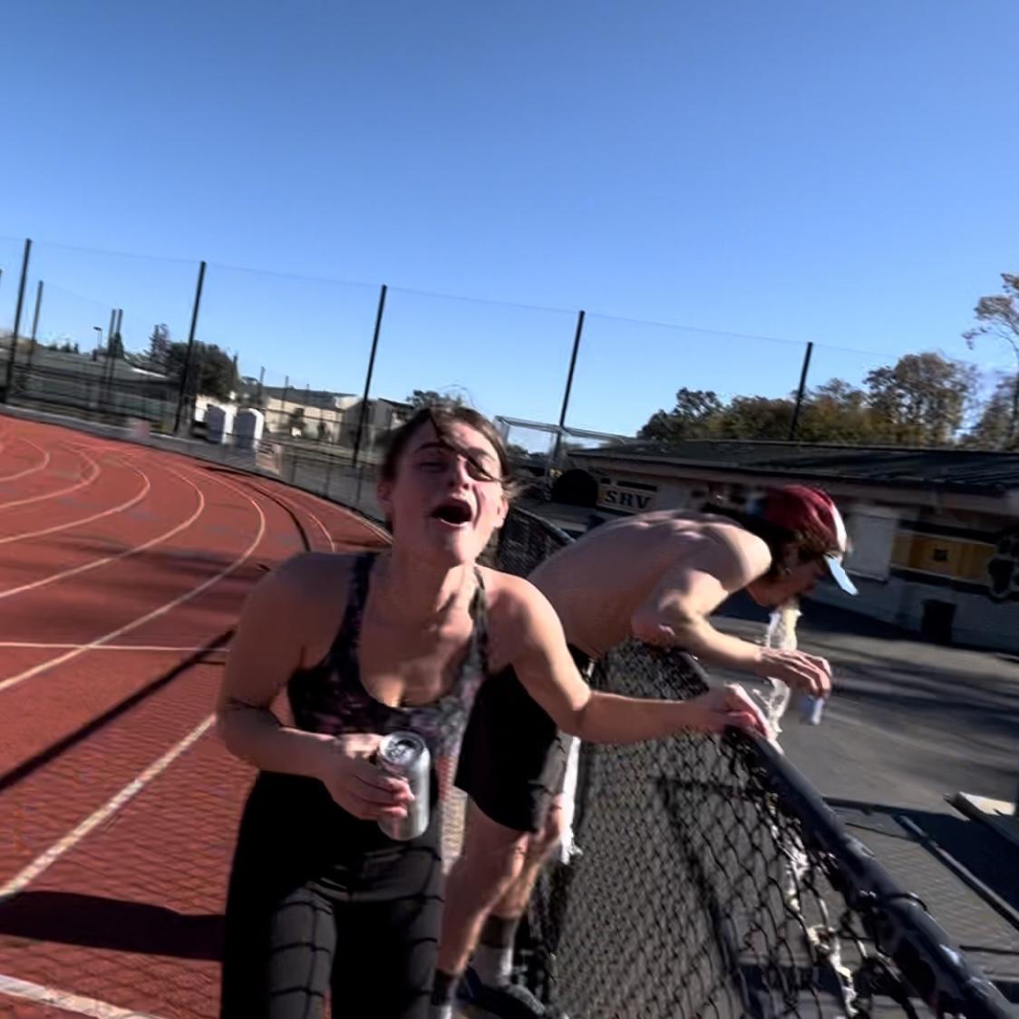 Seth mid beer mile… he didn’t win, bummer!