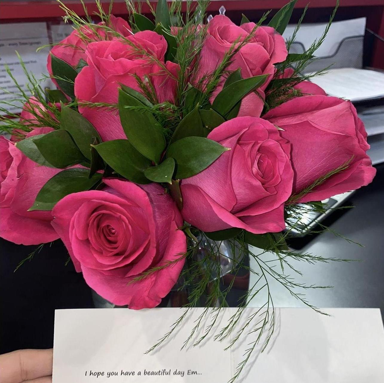 August 2022: Devon anonymously sent me flowers at work one random morning. He started working there about 6 months after I did. Guess you can say he had a crush on the front desk girl :)