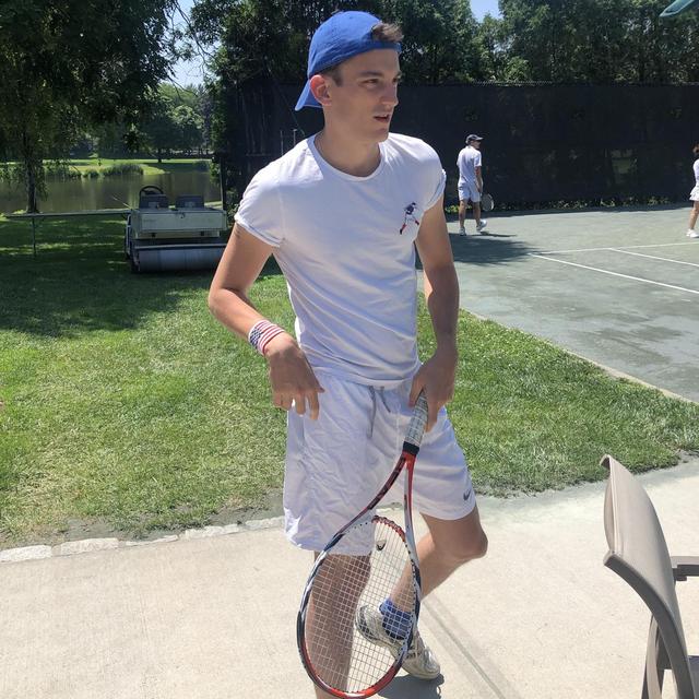 Couples Tennis Lesson on Honeymoon