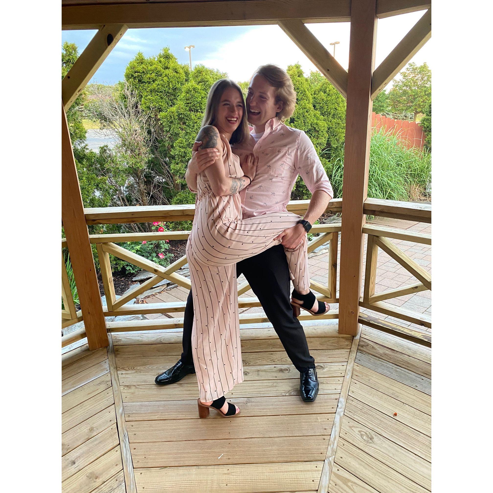 First wedding as a couple