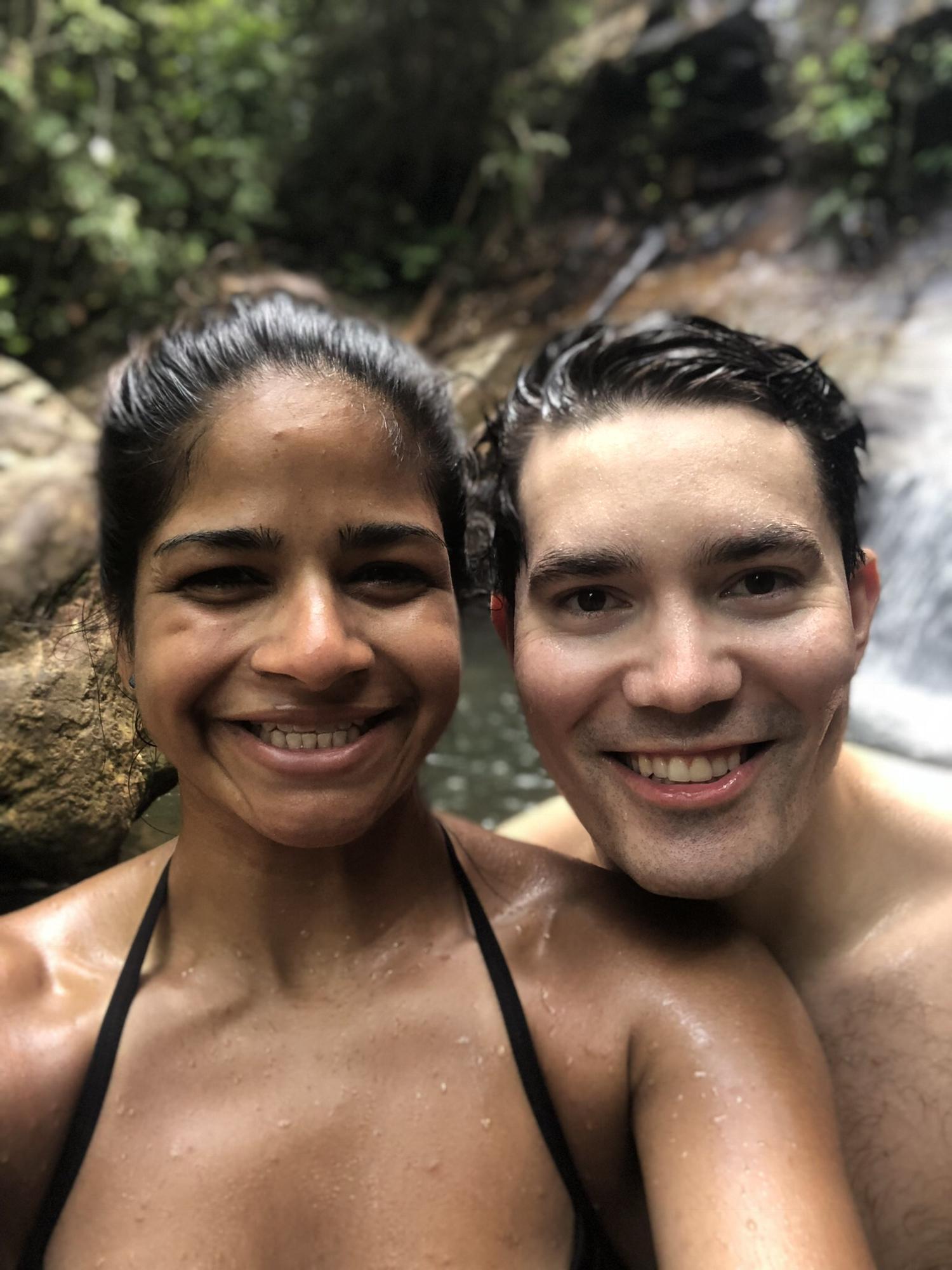 Hike to waterfall in Port Barton, Philippines - Feb 2018