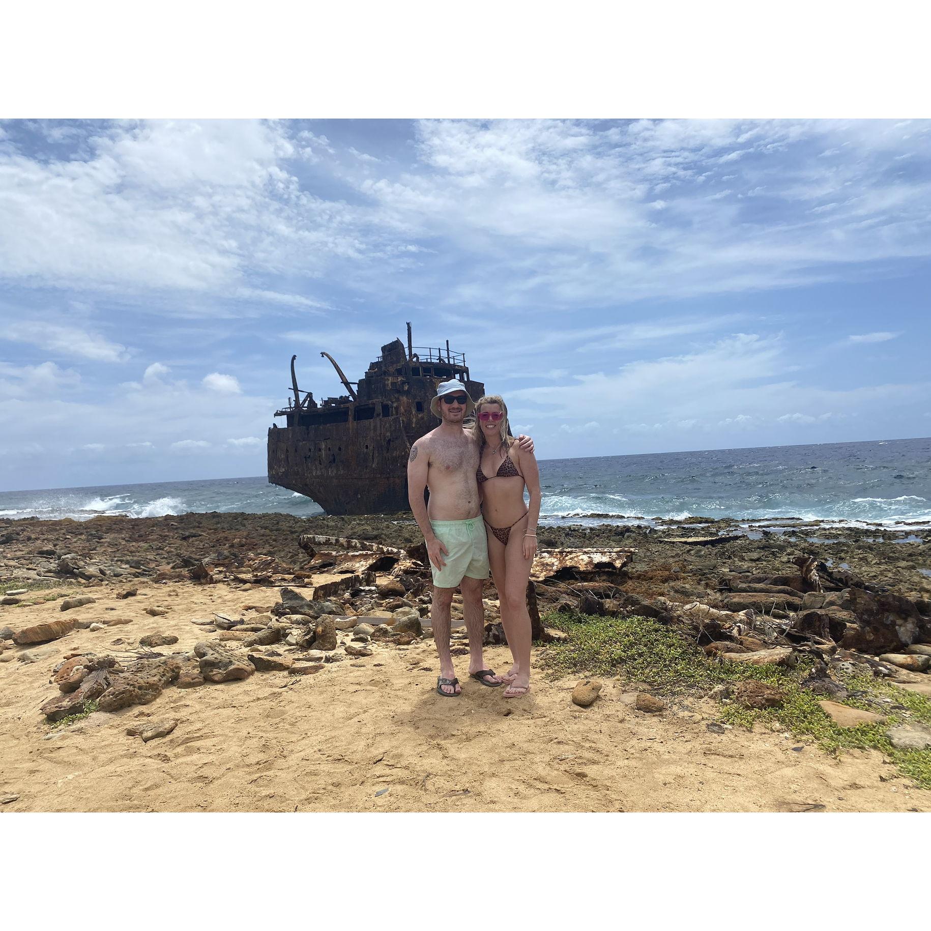 Our first vacay together! Curacao in June 2021. Traveling was still very weird at the time so it was just us on the island.