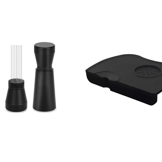 Apexstone Silicone Coffee Tamper Mat 8 Inch X 6 Inch, Coffee Stirring Tamper WDT Distribution Tool