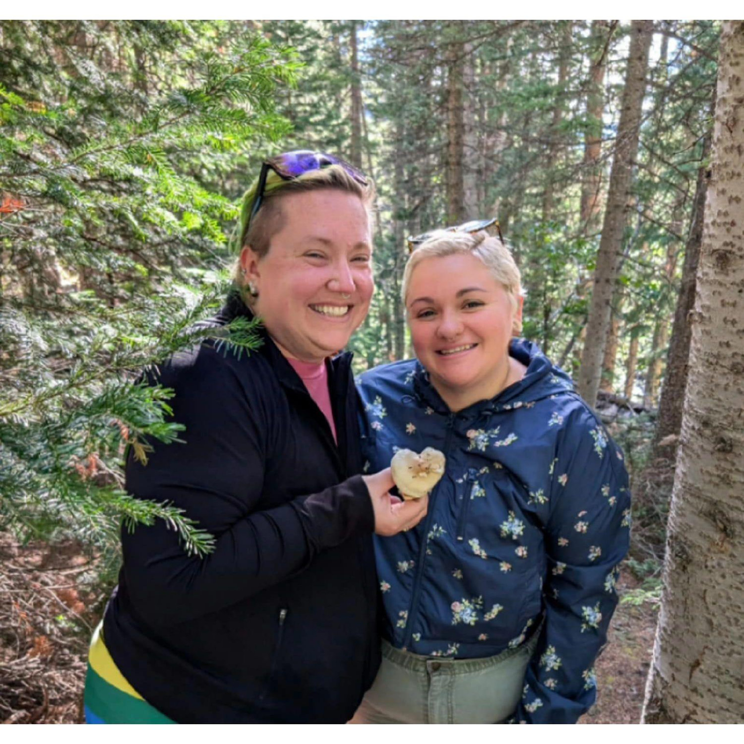 We went mushroom foraging in Aspen after getting engaged