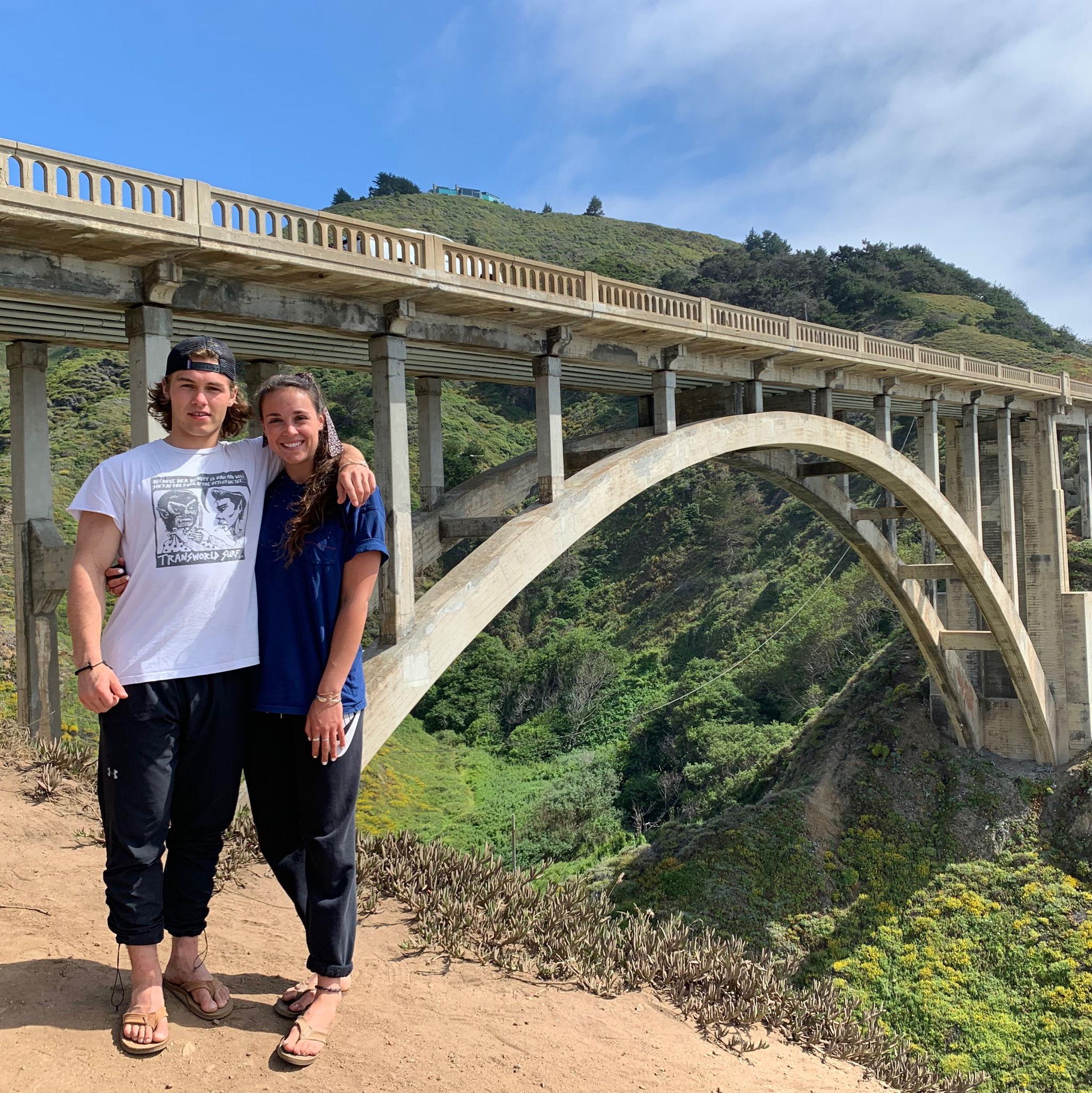 Our first year together - Chad flew out to visit Sammy while she was working in California summer of 2019