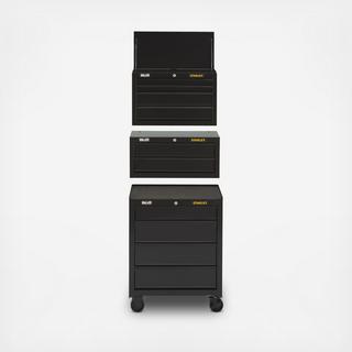 100 Series 26.5" 4-Drawer Rolling Cabinet with Top & Middle Chest