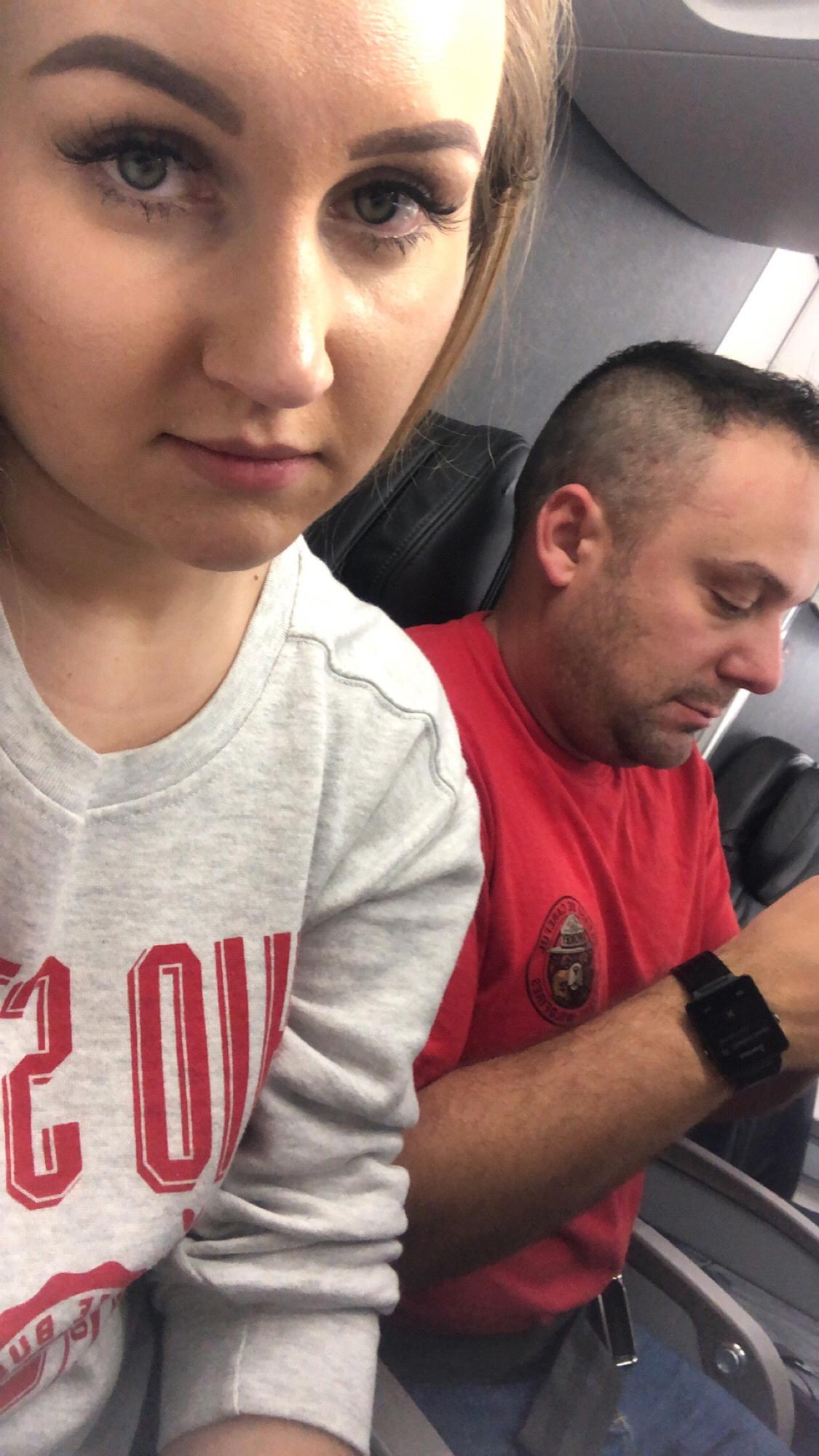 Our faces after sprinting across Atlanta airport and almost missing our flight. Sigh.