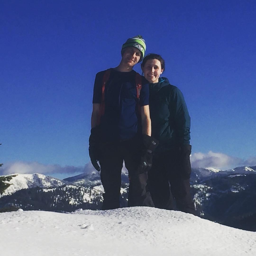 The annual hike up the ridge to ring in the New Year (2017)