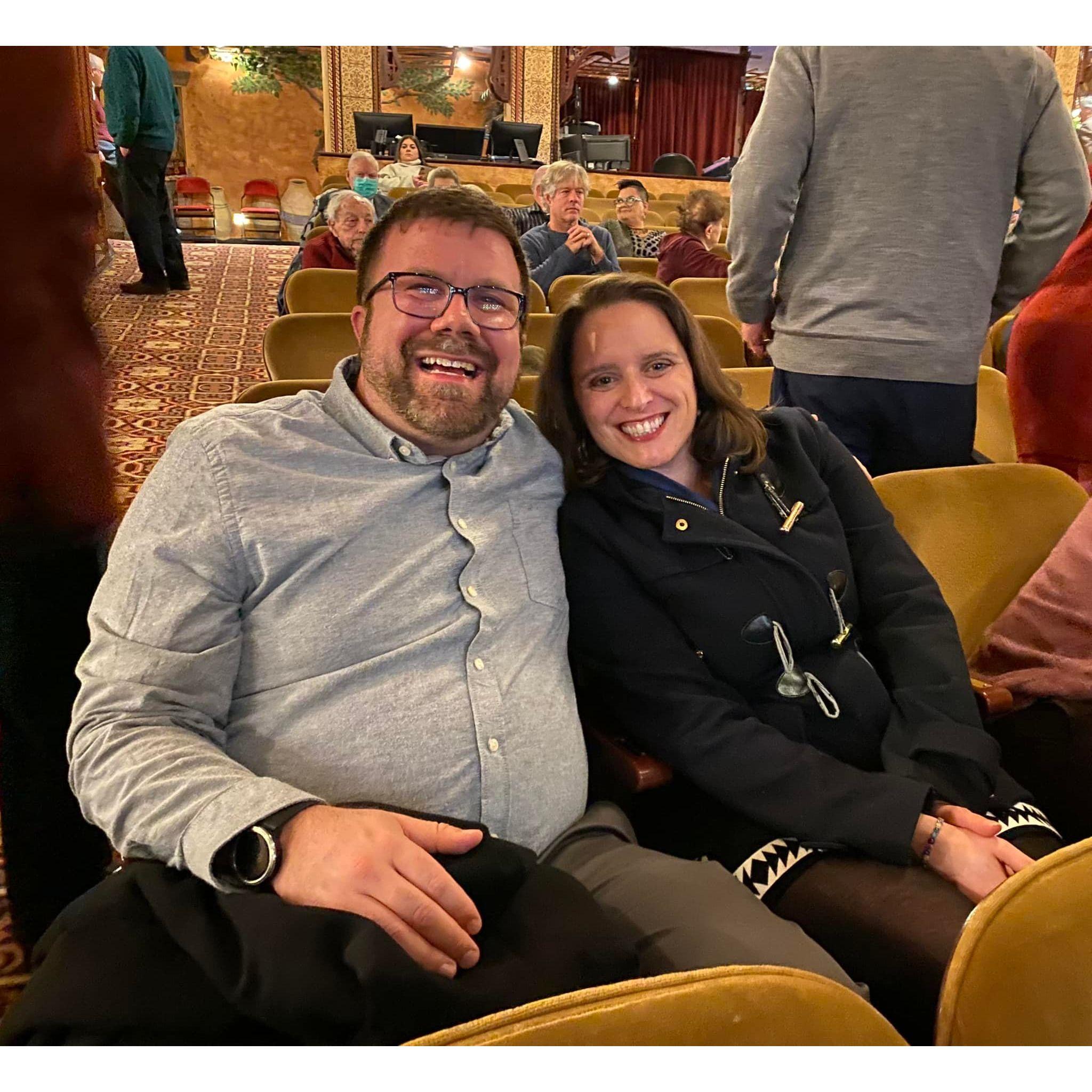 Waiting for the symphony to begin!