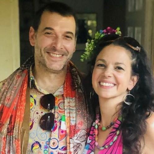 In 2019, we moved in together in Sonoma. This is our 70s housewarming party.