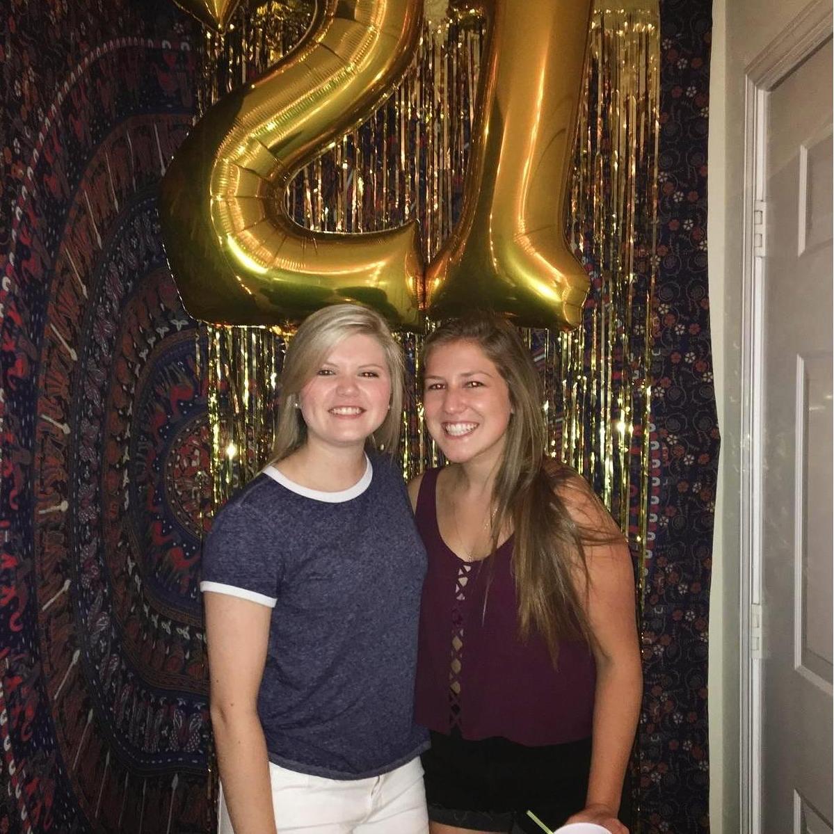 Caroline and her friend, Rachel