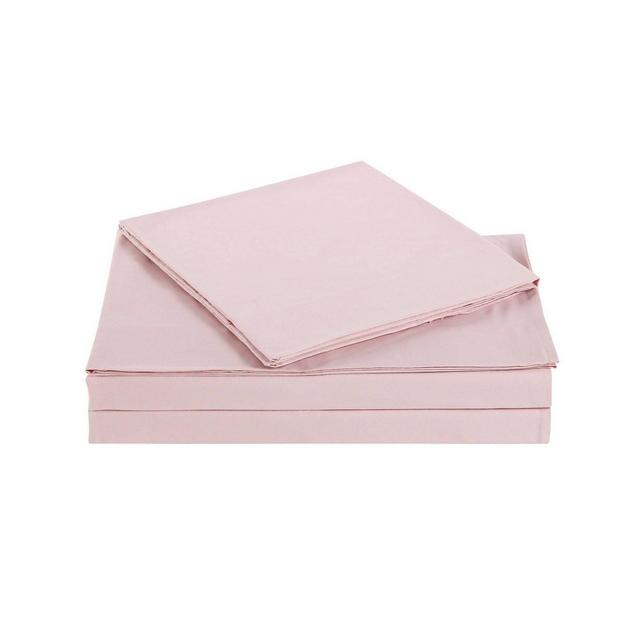 Queen Everyday Microfiber Solid Sheet Set Blush - Truly Soft