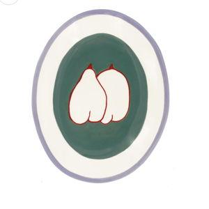 Like Apple and Pear Oval Plate
