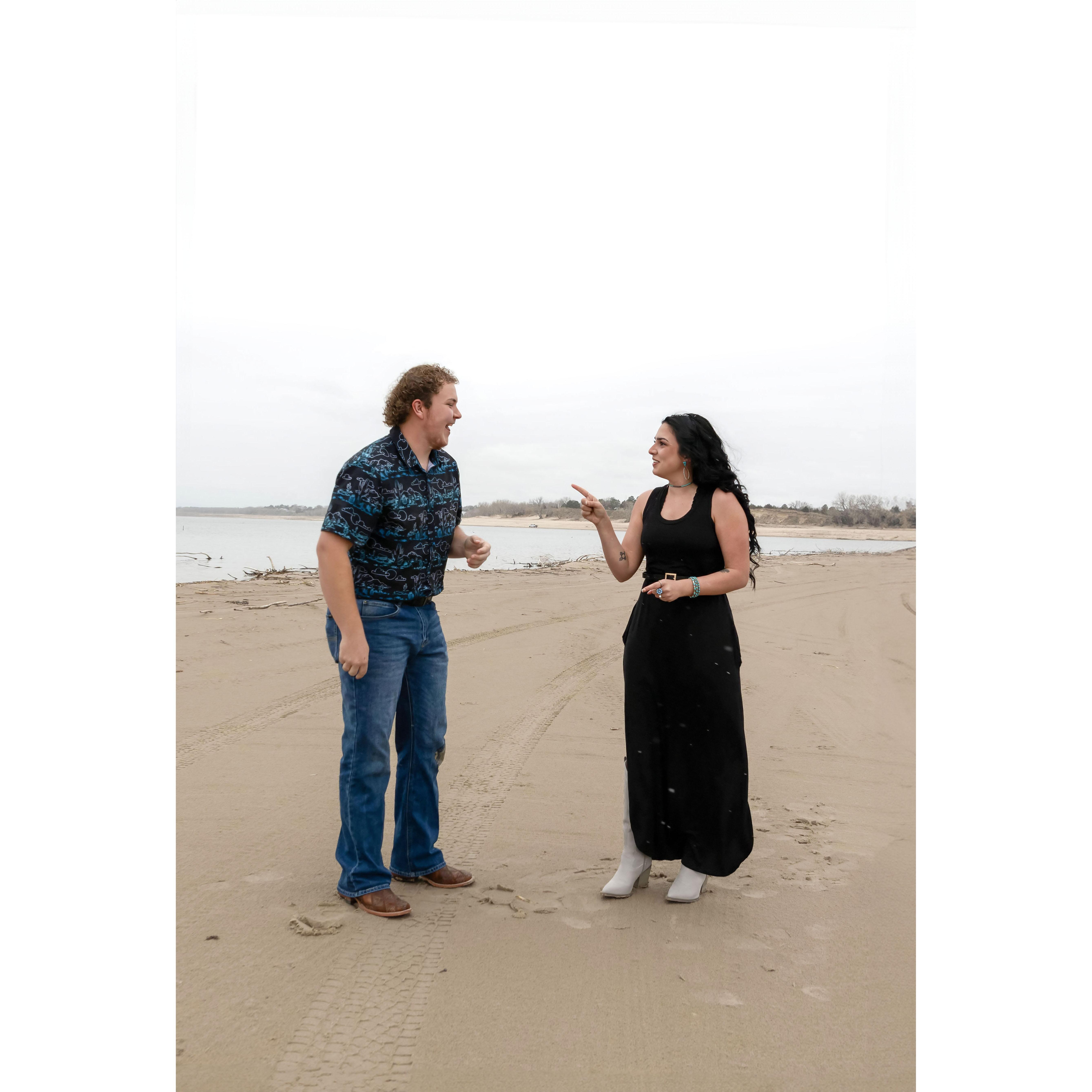 "You told me we were going to a wedding."
