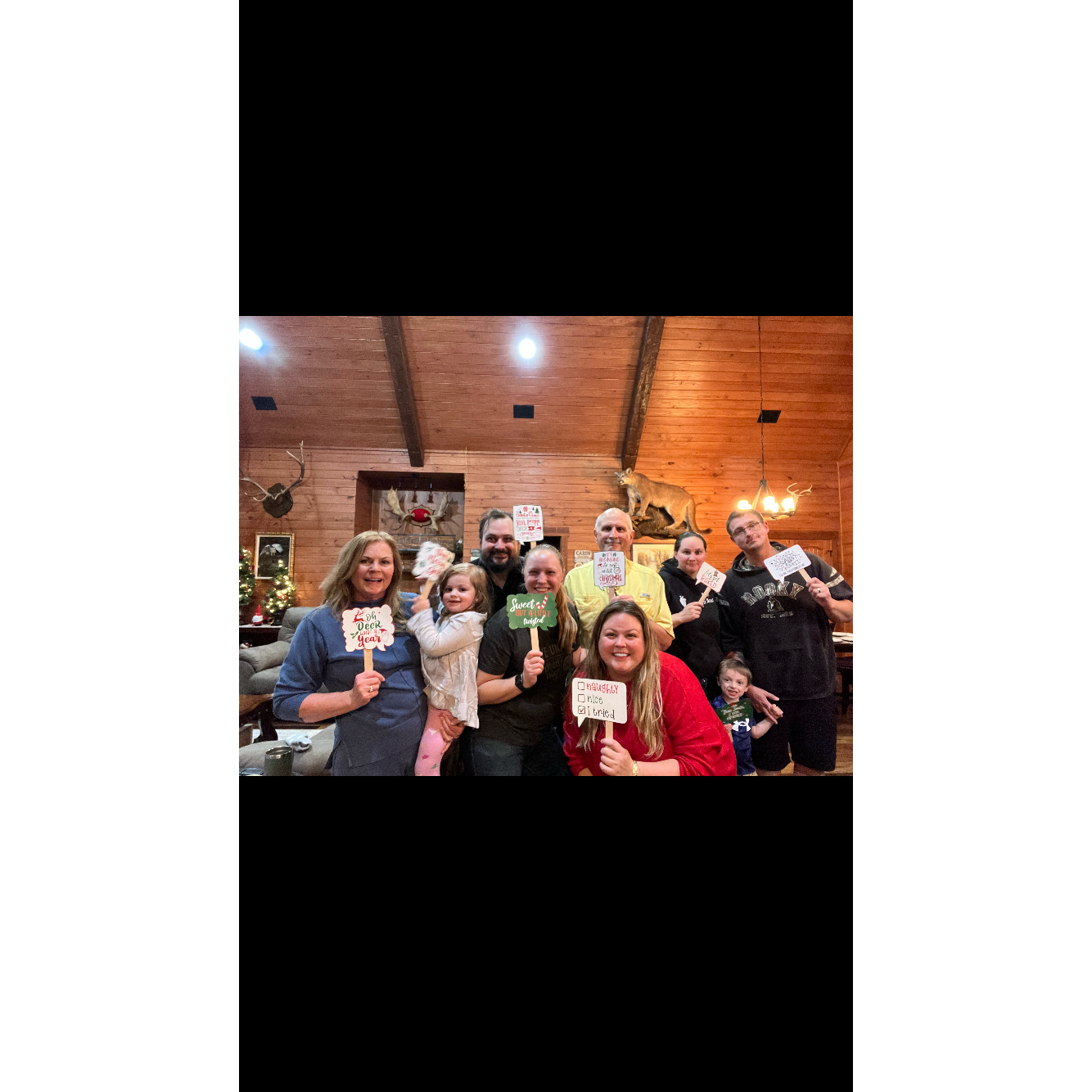 Christmas at Alex's dads home