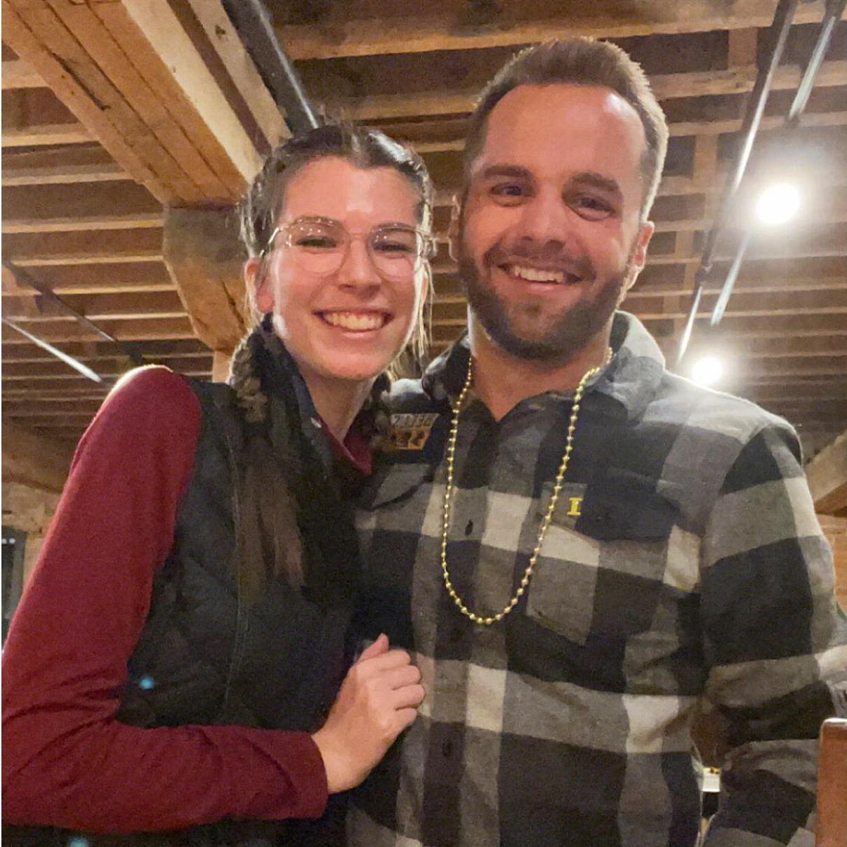 Our first date to a brewery for an Iowa Tippie College of Business event