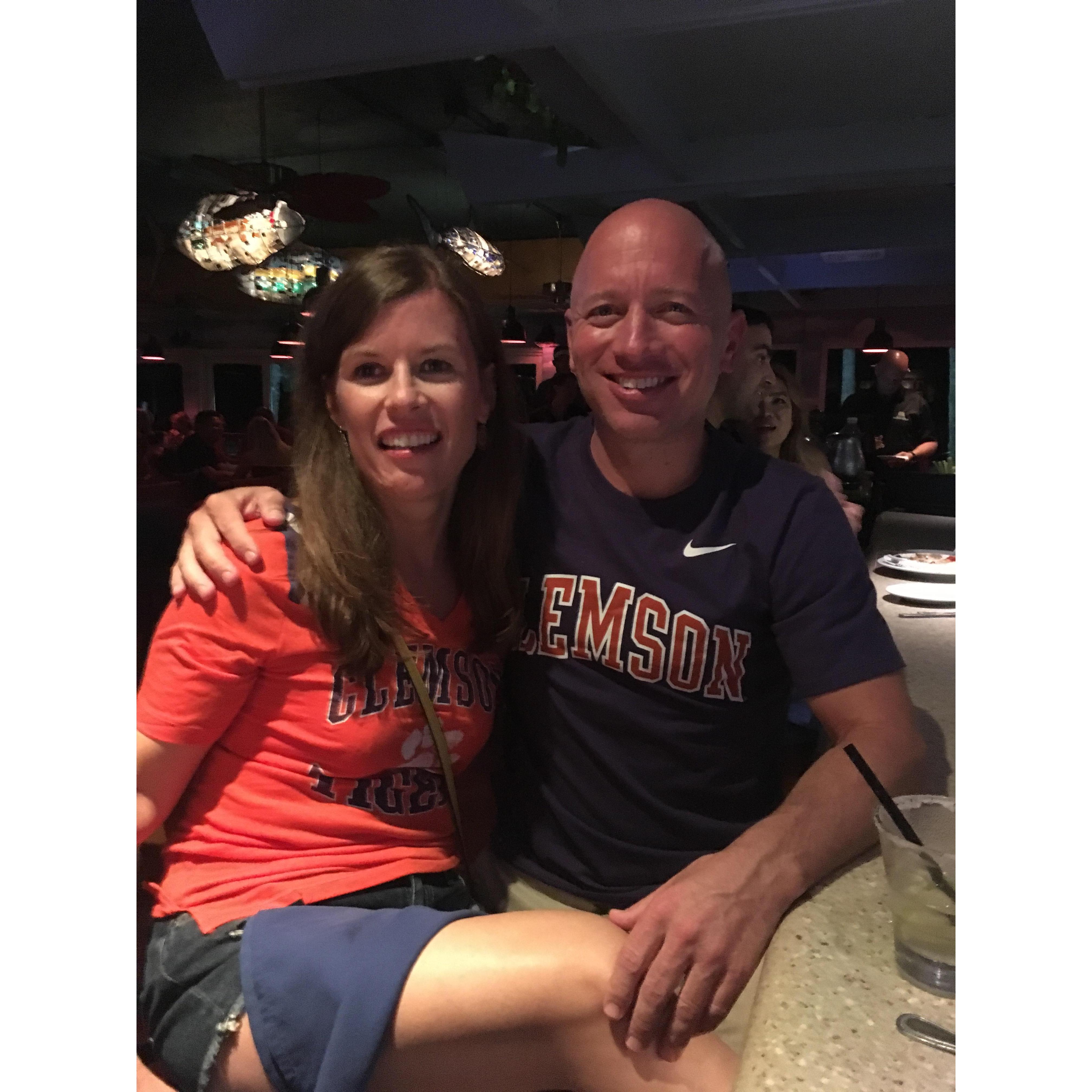 Our first trip (and picture together) to Lauderdale by the Sea! She told me to put my hand there. So I did.