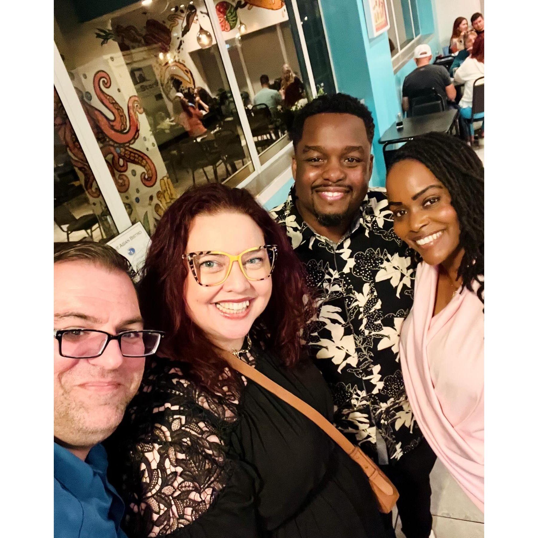 Double date with James & Kendra (friends & AGMU colleagues)