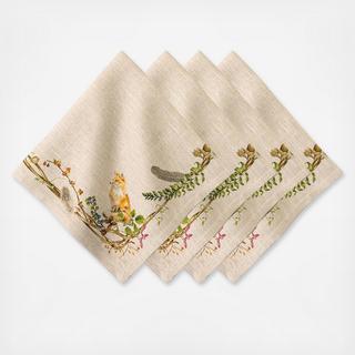 Forest Walk Animal Napkin, Set of 4