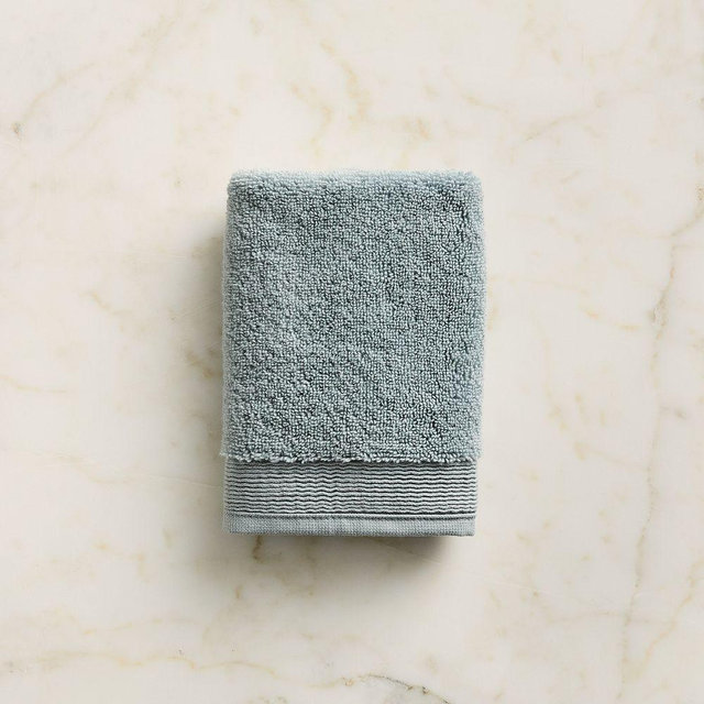 Plush Fibrosoft Washcloth Towel, Denim Blue