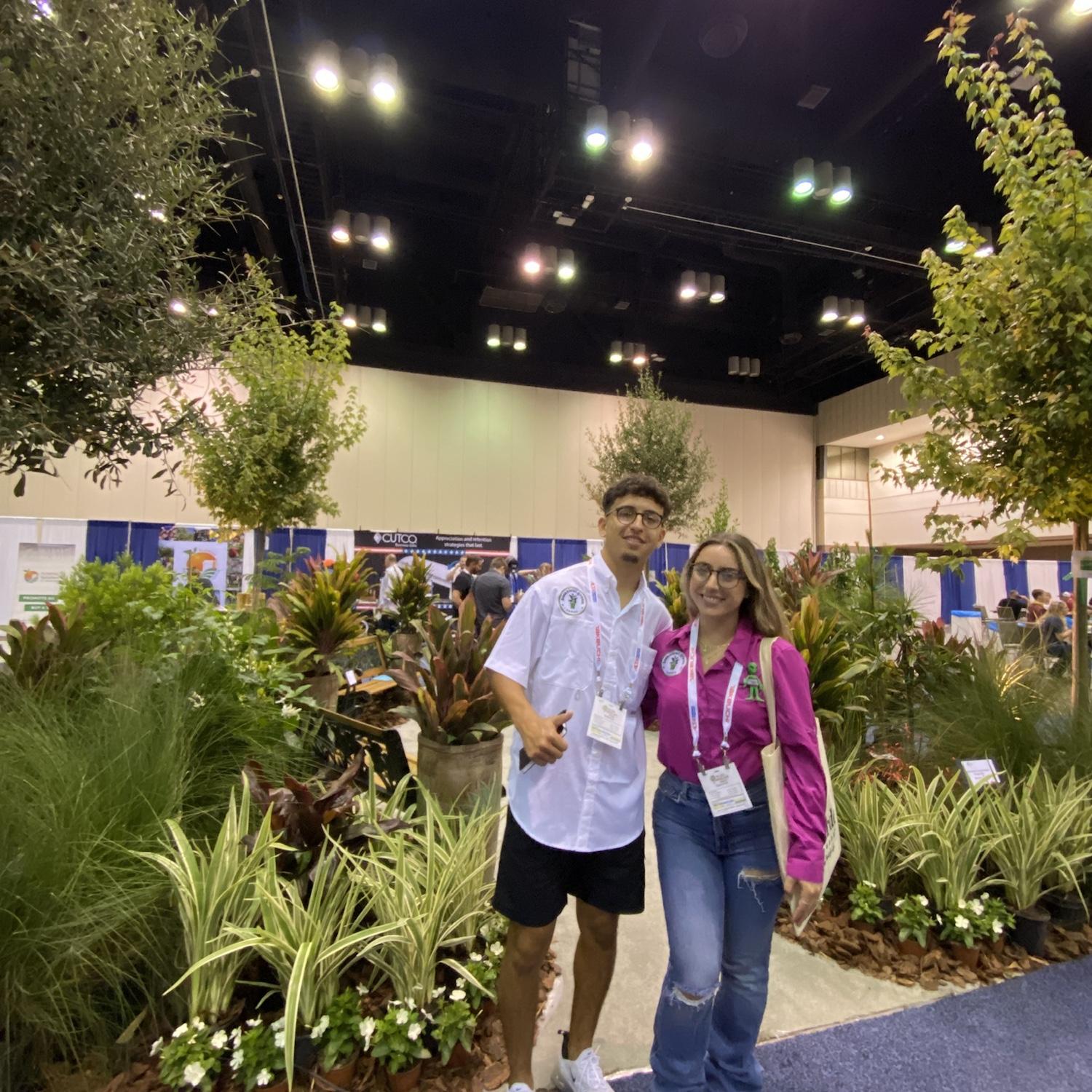 Bride and Groom’s first time attending “The Landscape Show” after starting their business.