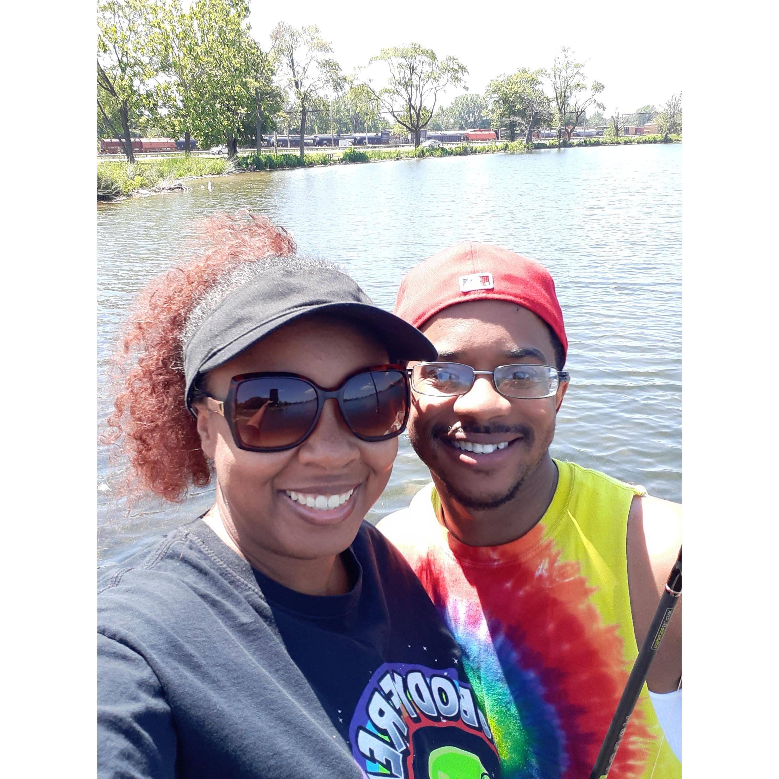 We're great fishing buddies.