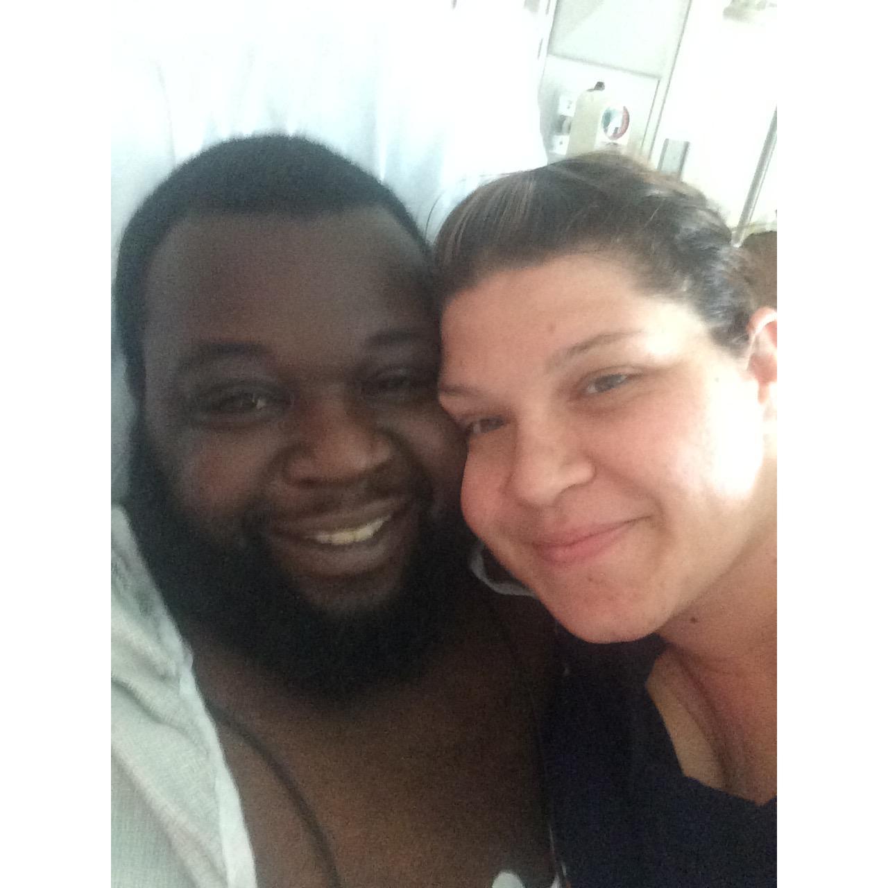 First hospital stay, little did we know it wouldnt be the last. But this is when we truly knew that together we were better than we ever were alone!