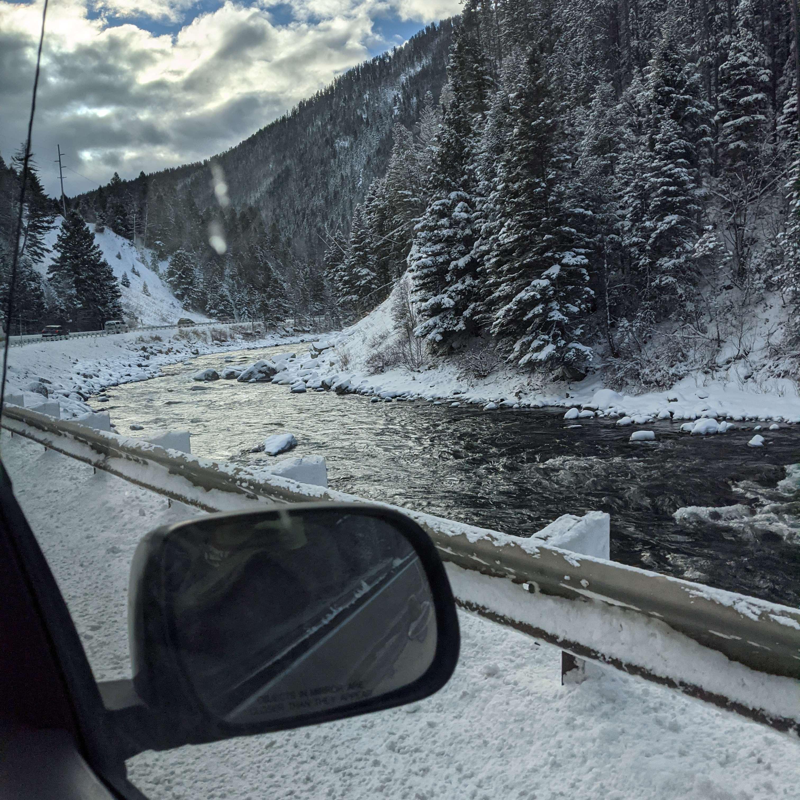 Driving back to California through Yellowstone