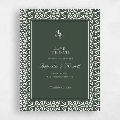 Evergreen Wedding Save the Date - Thalia Portrait