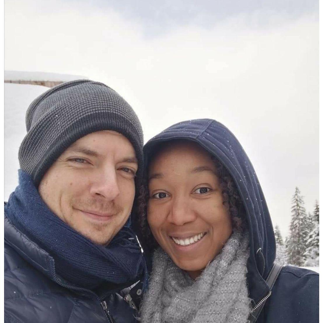 Trying to keep warm in the Tatras Mountains near Zakopane, Poland.